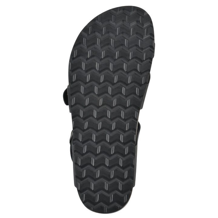 Gracie Footbeds Sandal - Black Leather