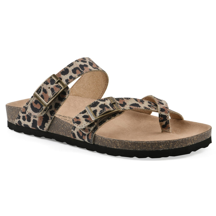 Gracie Footbeds Sandal - Natural Leopard Leather