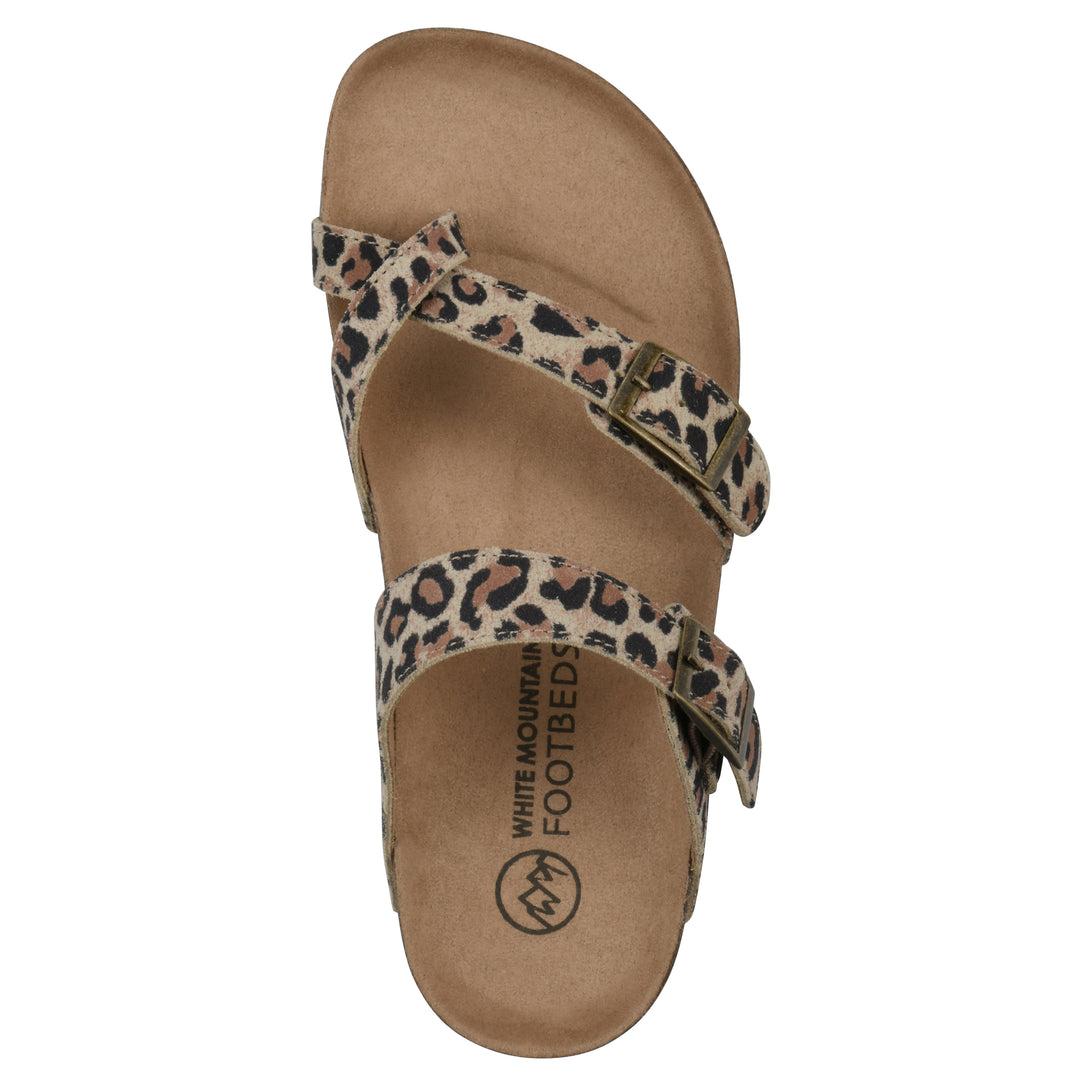 Gracie Footbeds Sandal - Natural Leopard Leather