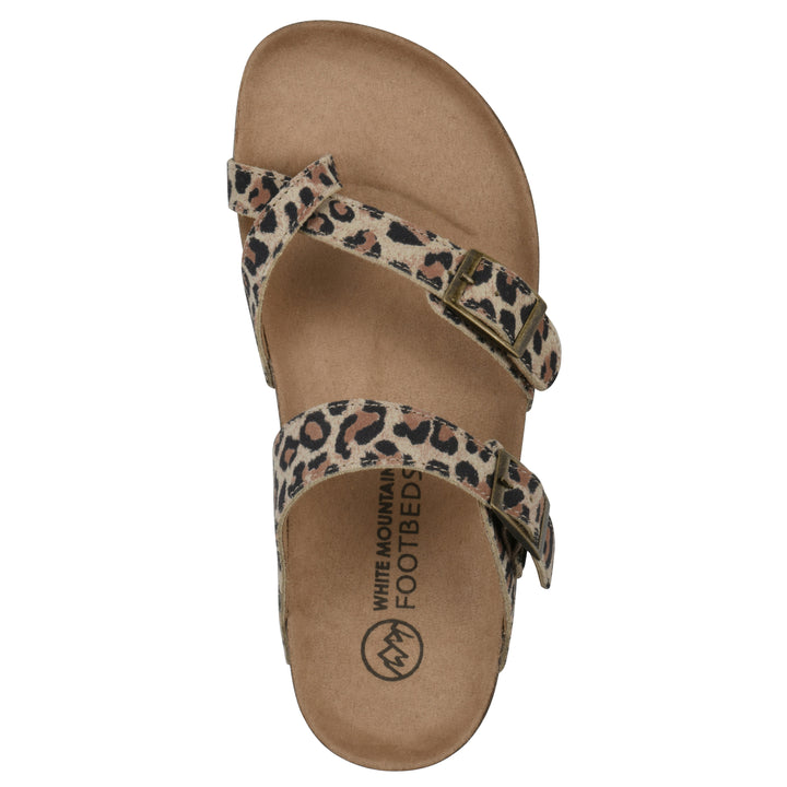 Gracie Footbeds Sandal - Natural Leopard Leather