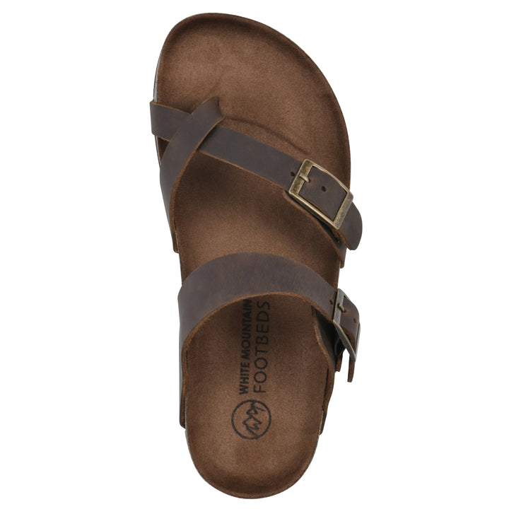 Gracie Footbeds Sandal - Brown Leather