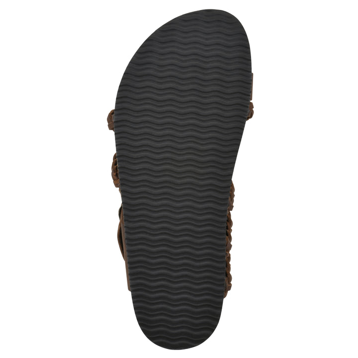 Hayleigh Footbeds Sandal - Brown Leather