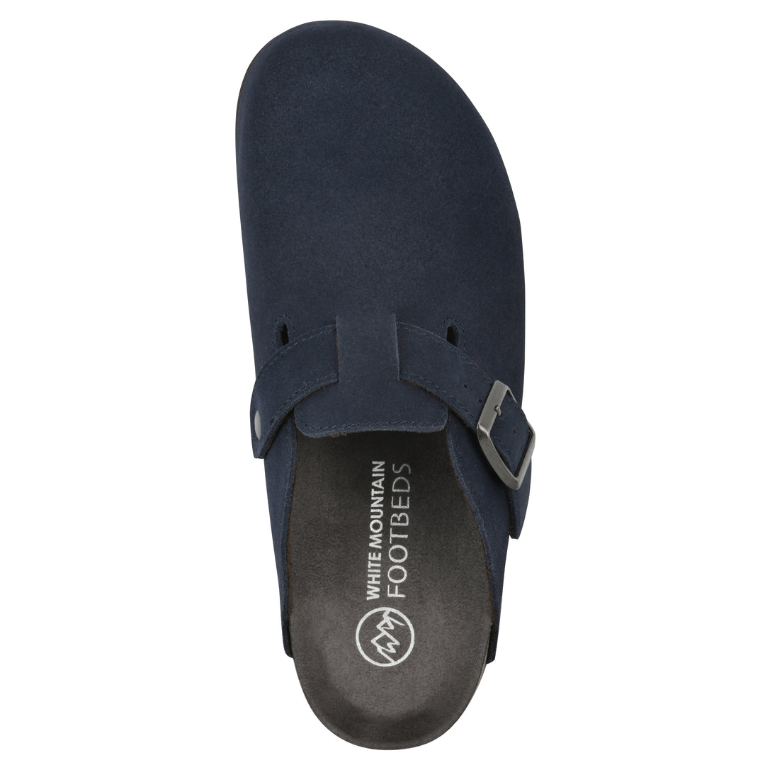 Bari Footbeds Clog - Navy Suede