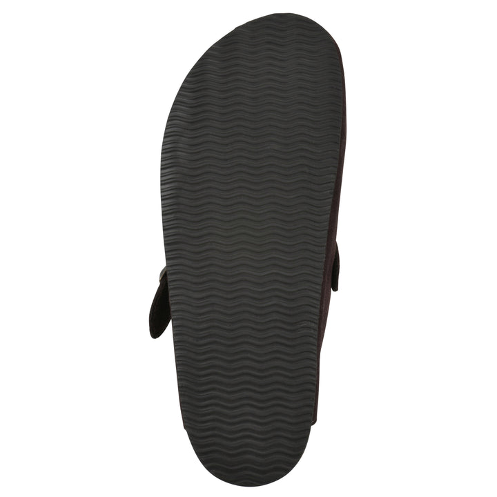 Bari Footbeds Clog - Brown Suede