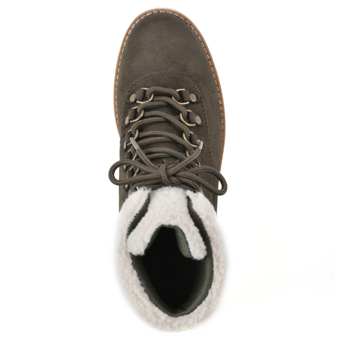 Cozy Bootie - Army Pebbled Fabric