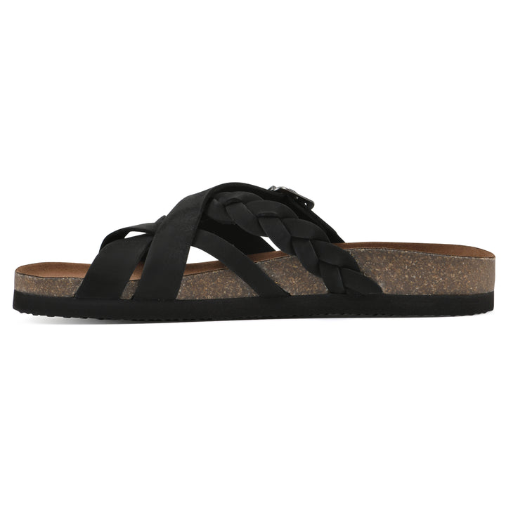 Harrington Footbeds Sandal - Black Leather