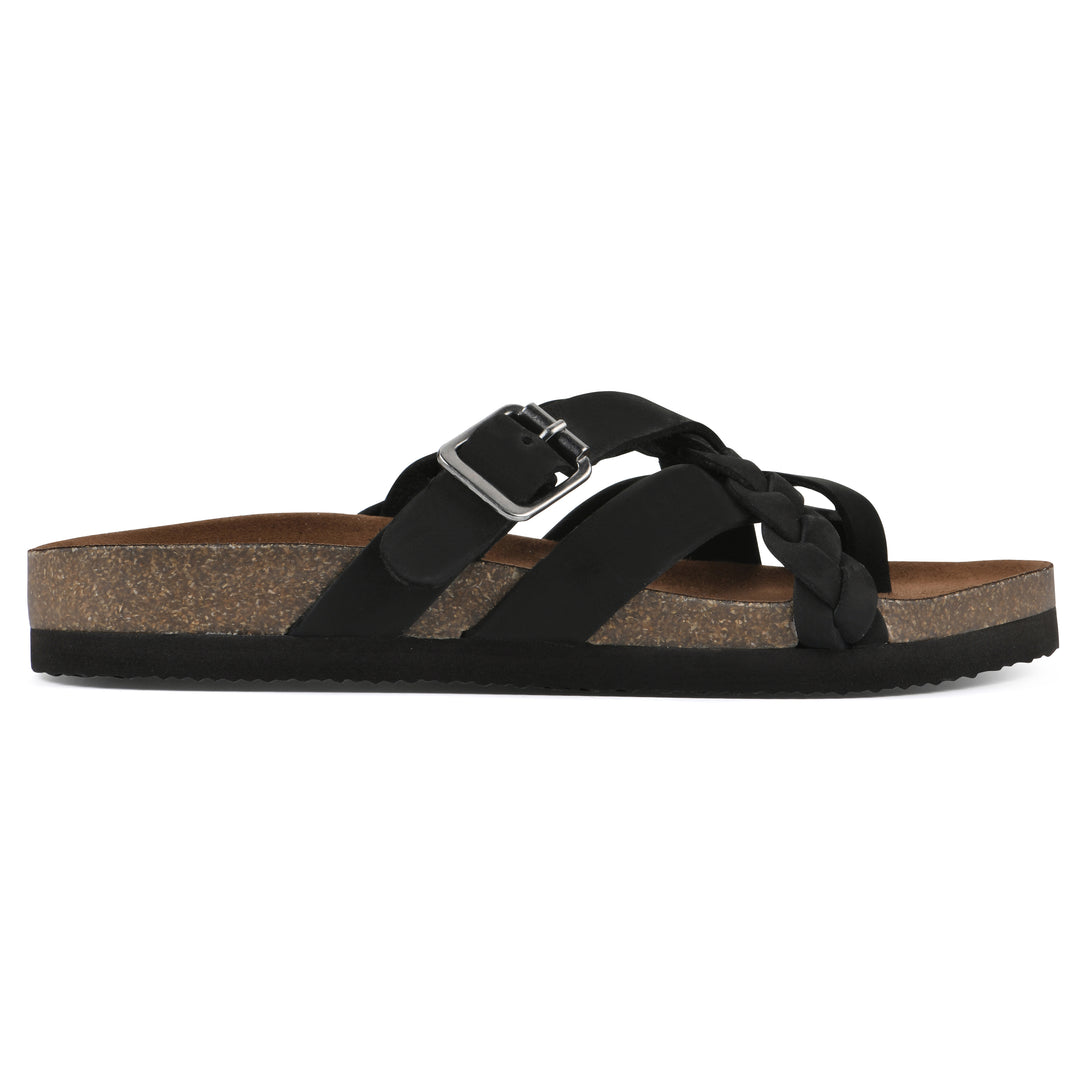 Harrington Footbeds Sandal - Black Leather