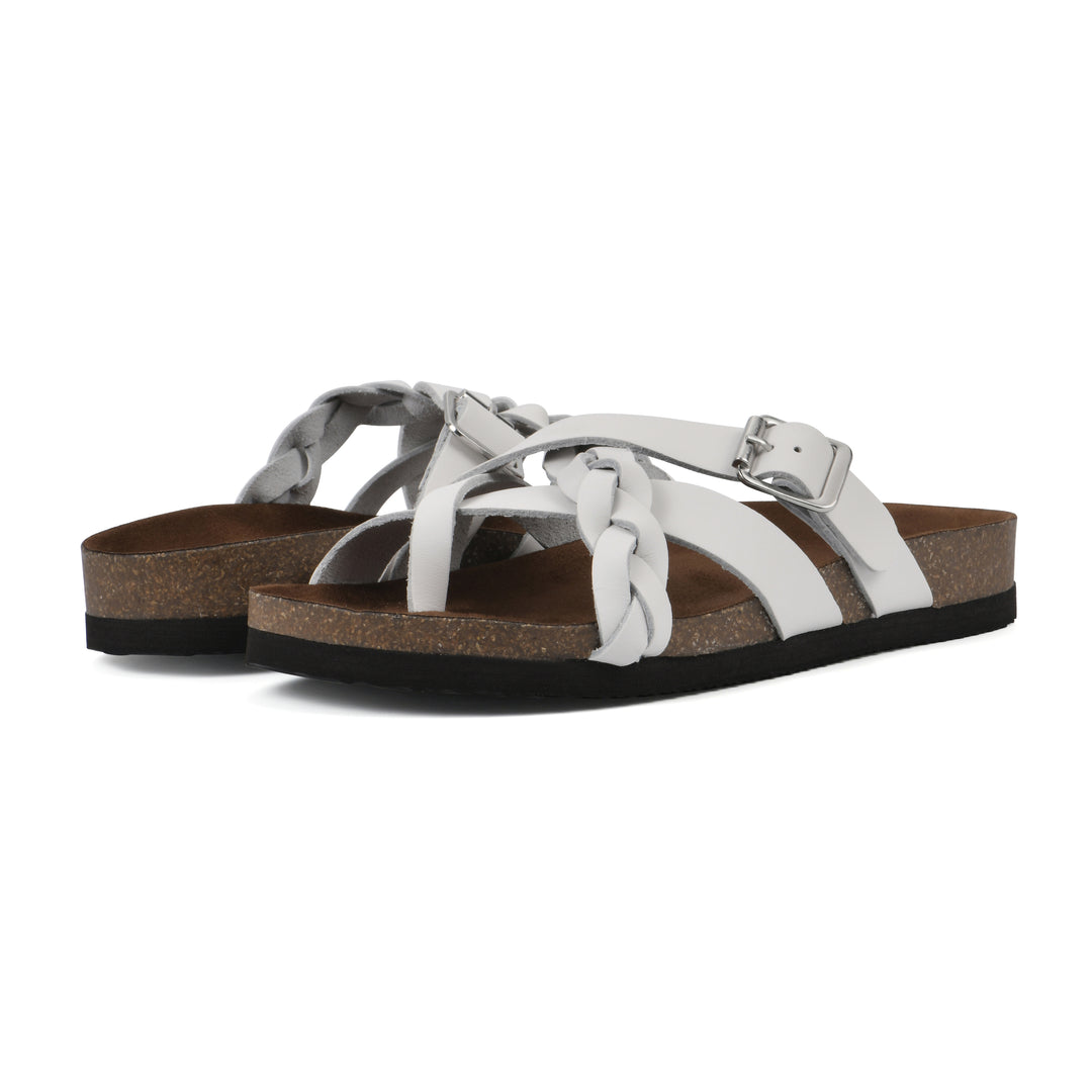 Harrington Footbeds Sandal - White Leather