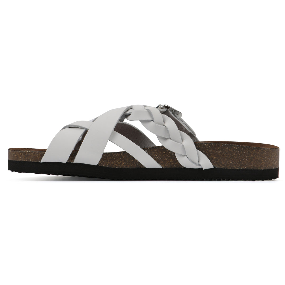 Harrington Footbeds Sandal - White Leather