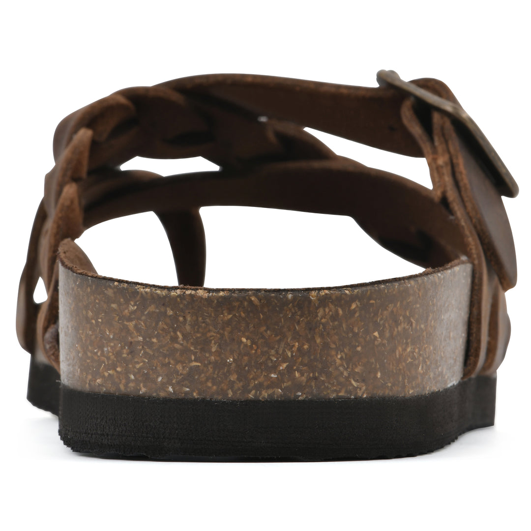 Harrington Footbeds Sandal - Brown Leather