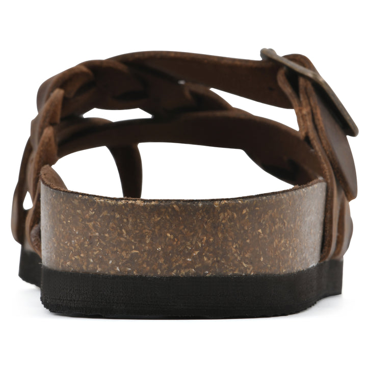 Harrington Footbeds Sandal - Brown Leather