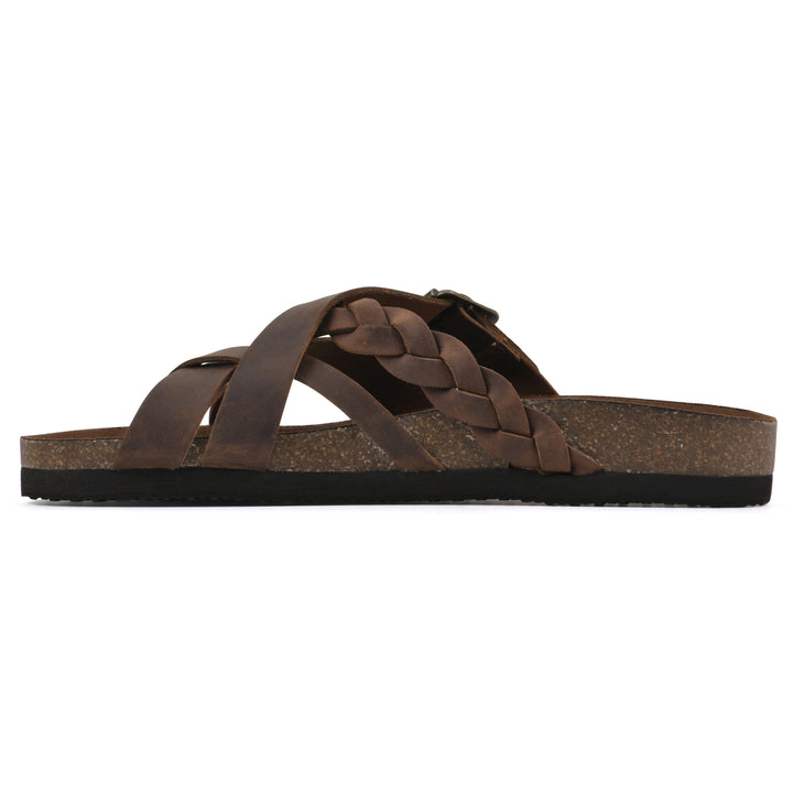 Harrington Footbeds Sandal - Brown Leather