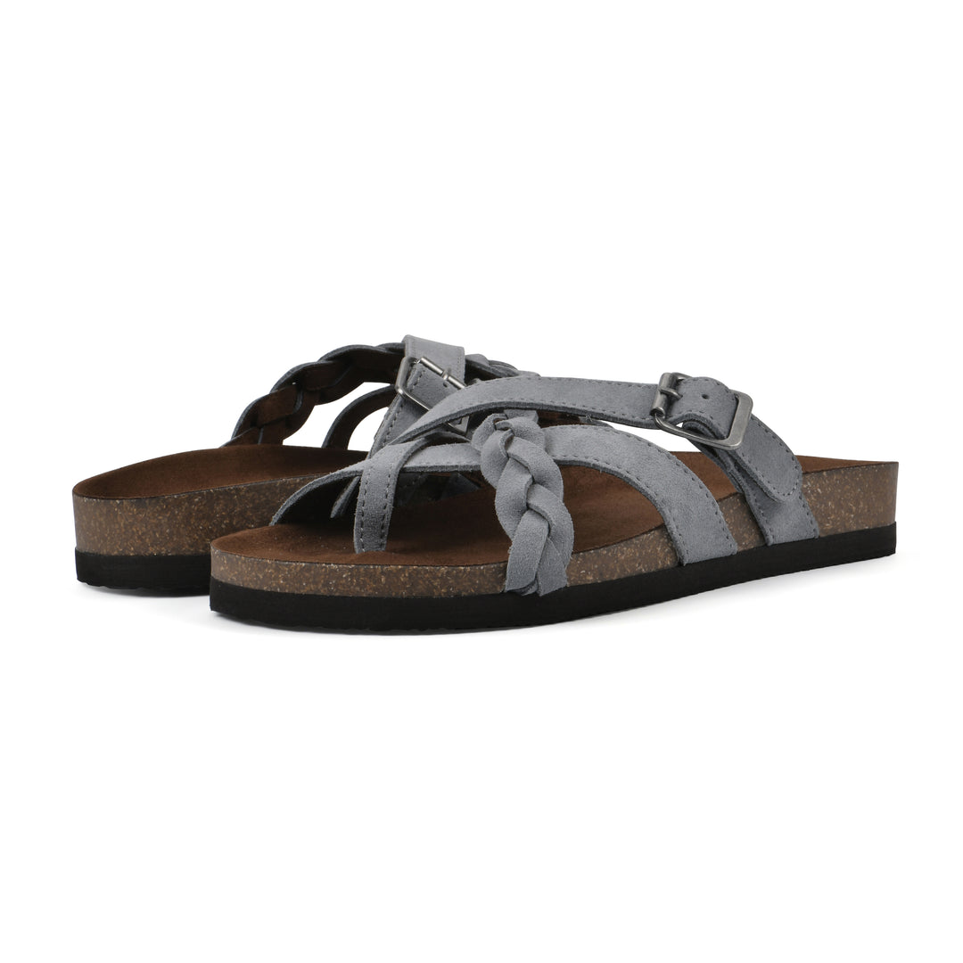 Harrington Footbeds Sandal - Blue Raspberry Suede