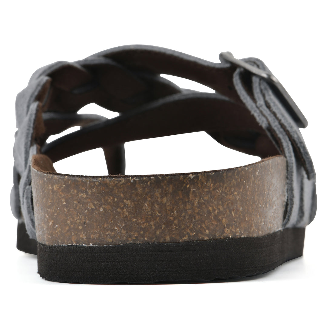 Harrington Footbeds Sandal - Blue Raspberry Suede