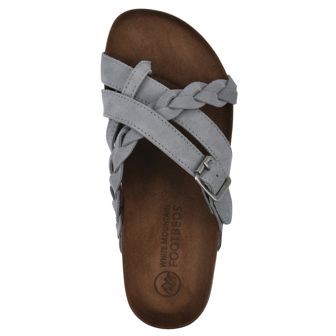 Harrington Footbeds Sandal - Blue Raspberry Suede