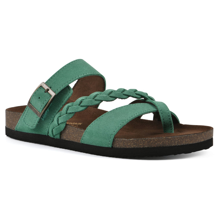 Hazy Footbeds Sandal - Classic Green Suede