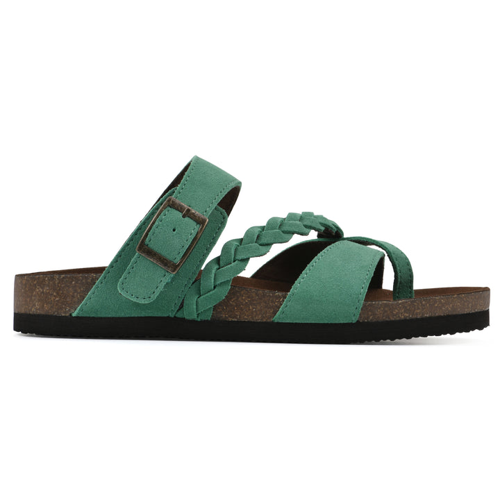 Hazy Footbeds Sandal - Classic Green Suede
