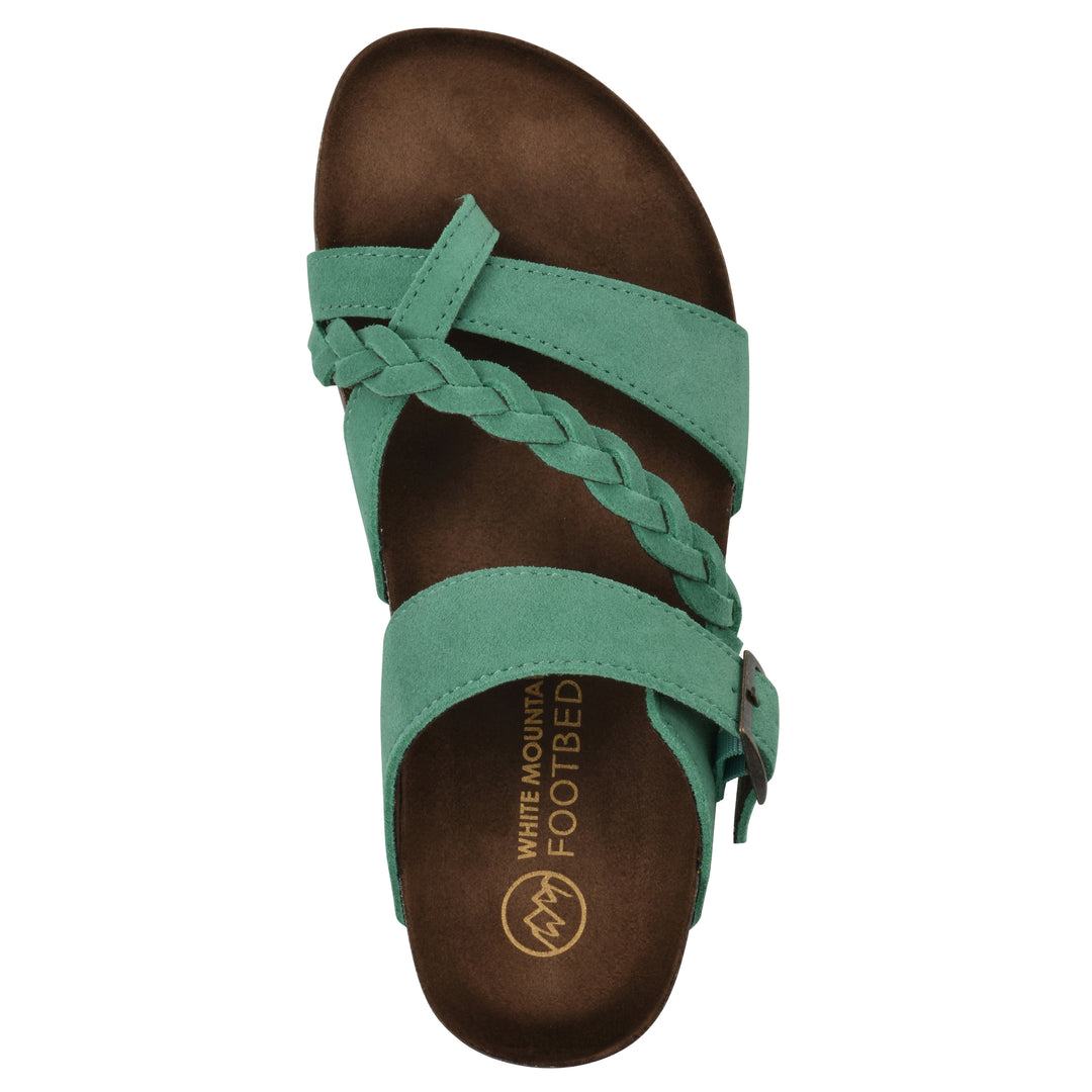 Hazy Footbeds Sandal - Classic Green Suede