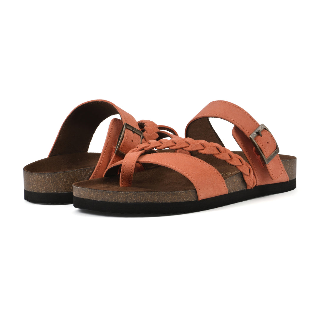 Hazy Footbeds Sandal - Aperol Spritz Suede
