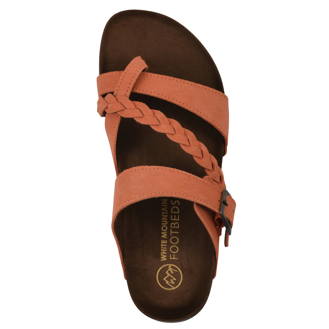 Hazy Footbeds Sandal - Aperol Spritz Suede