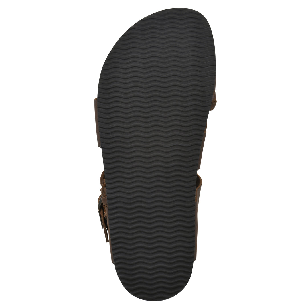 Hazy Footbeds Sandal - Brown Leather