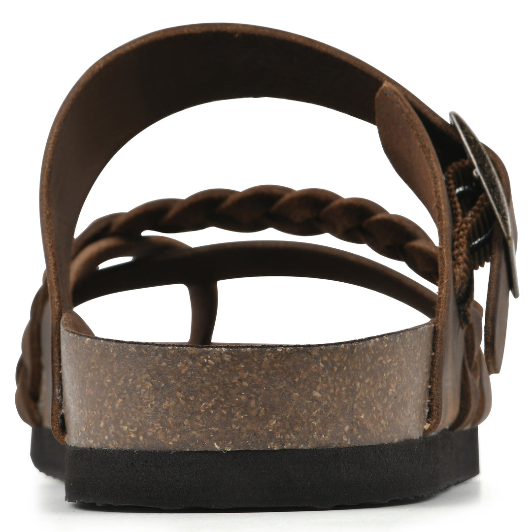 Hazy Footbeds Sandal - Brown Leather
