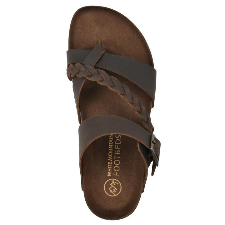 Hazy Footbeds Sandal - Brown Leather