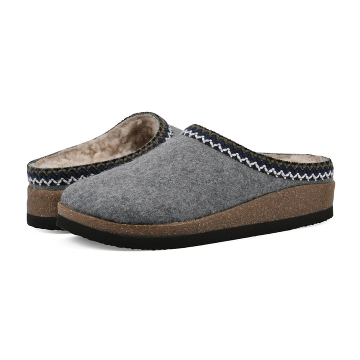 Bundle Up Clog - Light Grey Fabric