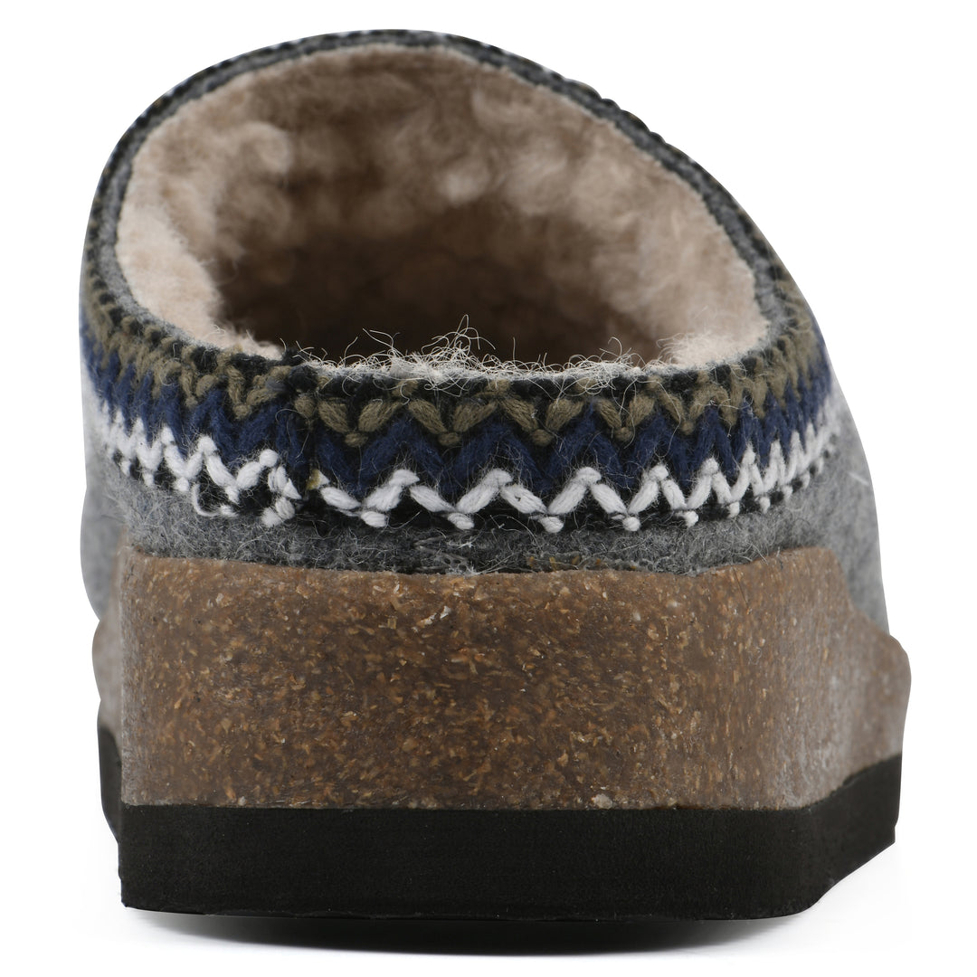 Bundle Up Clog - Light Grey Fabric