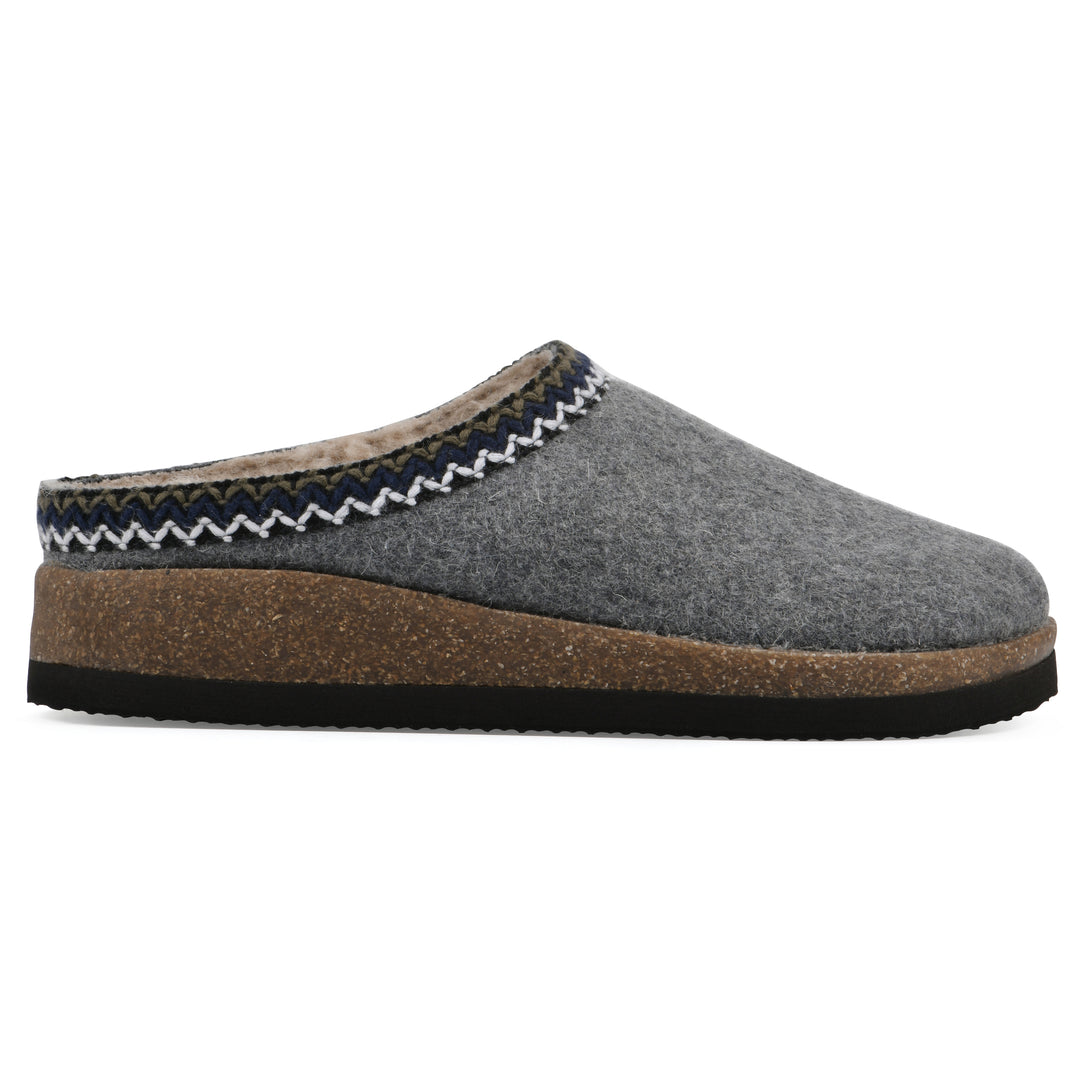 Bundle Up Clog - Light Grey Fabric