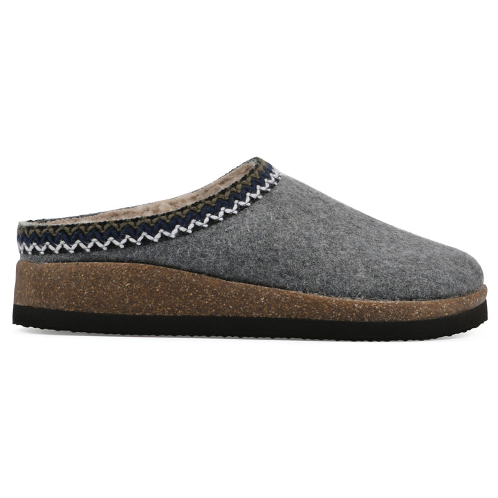 Bundle Up Clog - Light Grey Fabric