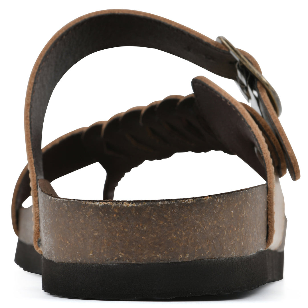 Happier Footbeds Sandal - Antique Gold Leather