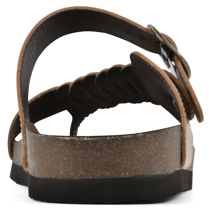 Happier Footbeds Sandal - Antique Gold Leather