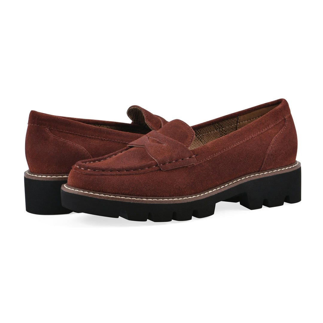 Gunner Loafer - Rust Suede