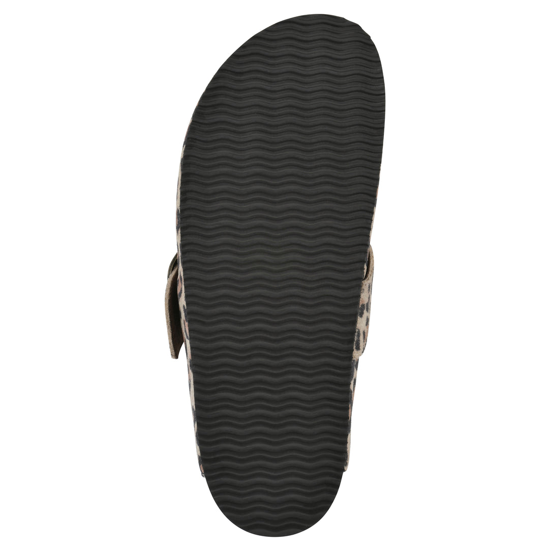 Big Easy Footbeds Clog - Natural Leopard Suede