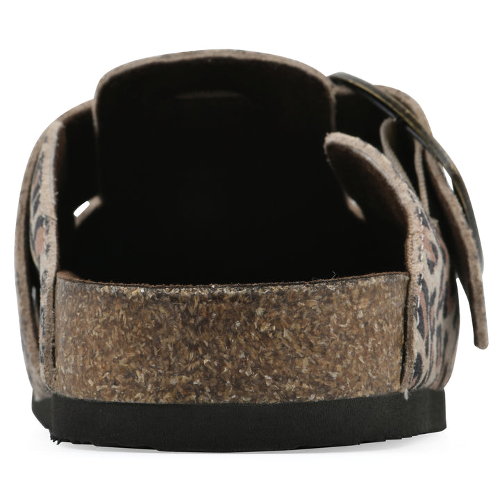 Big Easy Footbeds Clog - Natural Leopard Suede