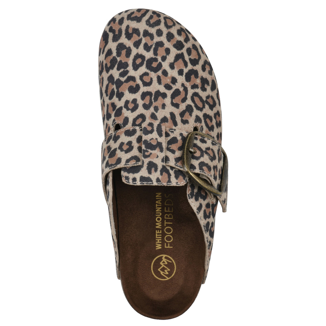 Big Easy Footbeds Clog - Natural Leopard Suede