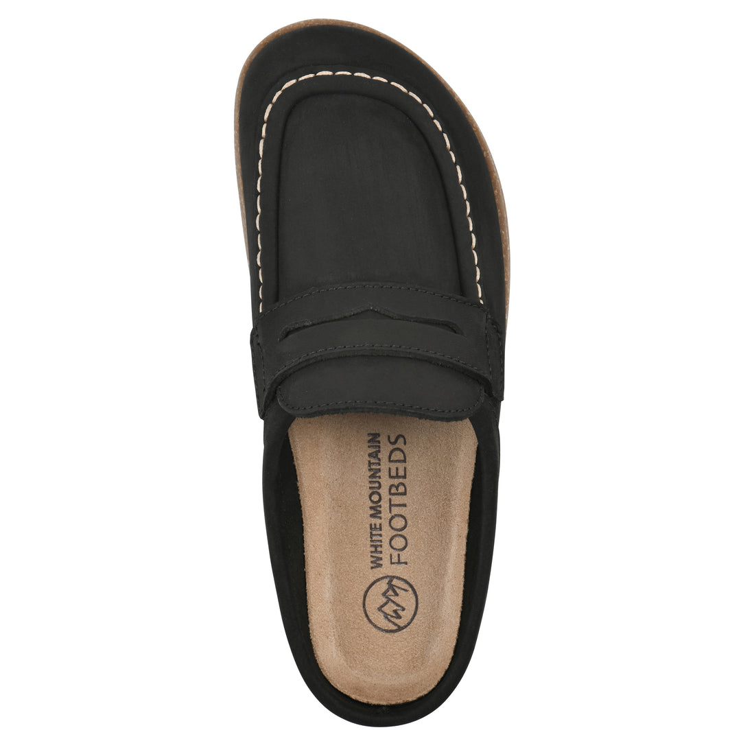 Brinlee Footbeds Clog - Black Leather