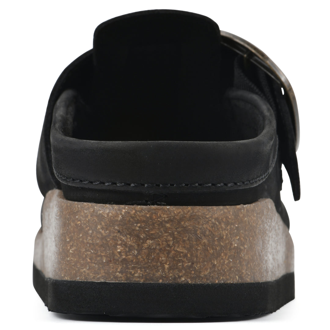 Bueno Footbeds Clog - Black Leather