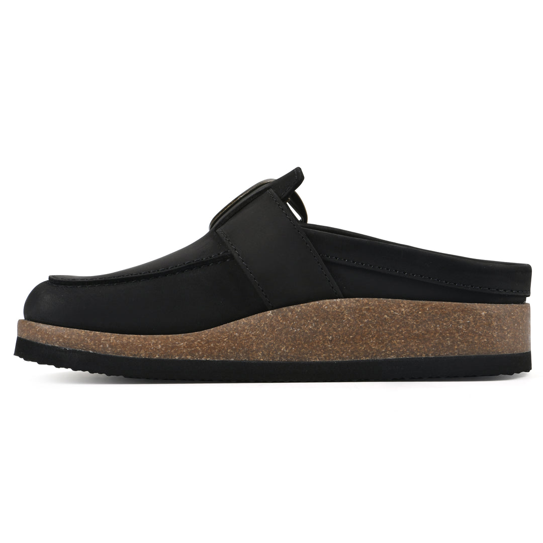 Bueno Footbeds Clog - Black Leather