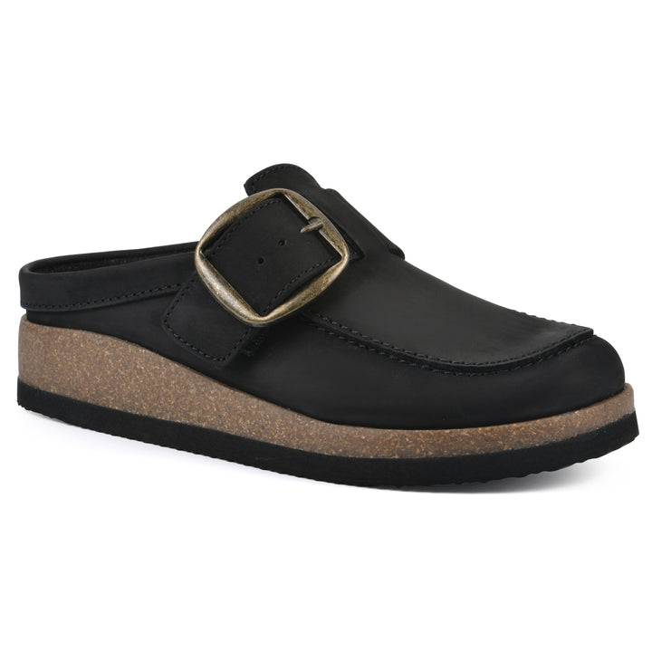 Bueno Footbeds Clog - Black Leather