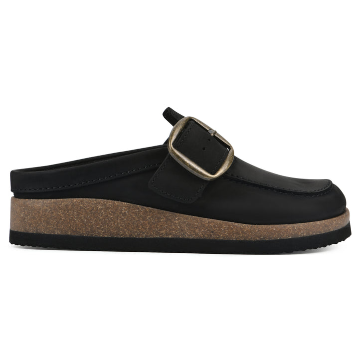 Bueno Footbeds Clog - Black Leather