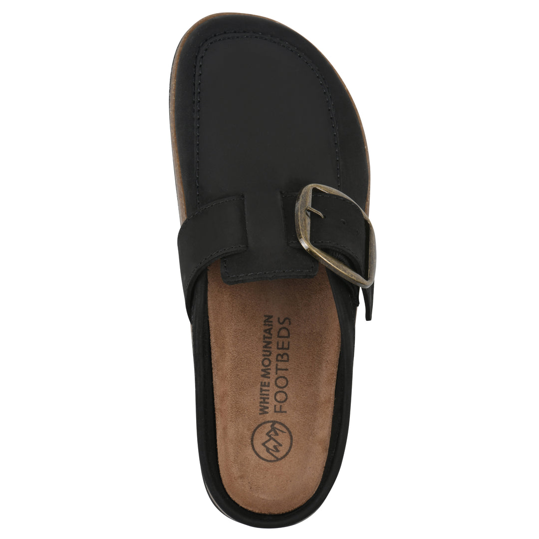 Bueno Footbeds Clog - Black Leather