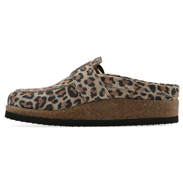 Bueno Footbeds Clog - Natural Leopard Suede