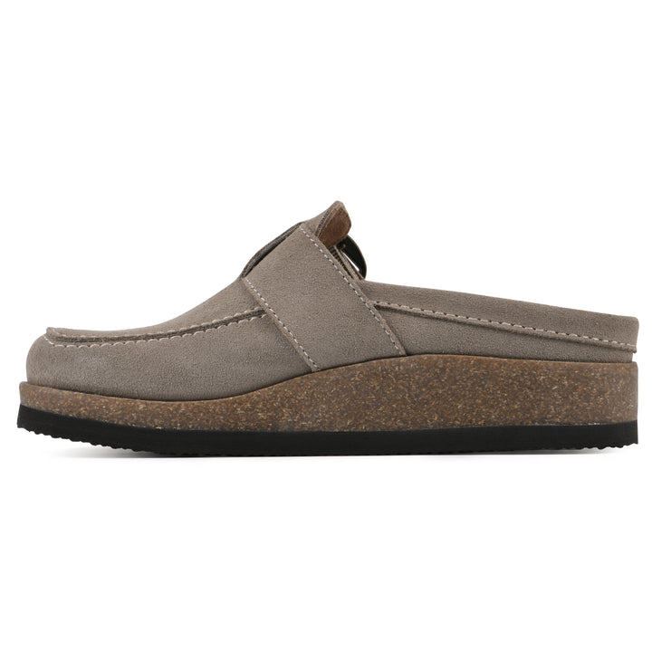 Bueno Footbeds Clog - Taupe Suede