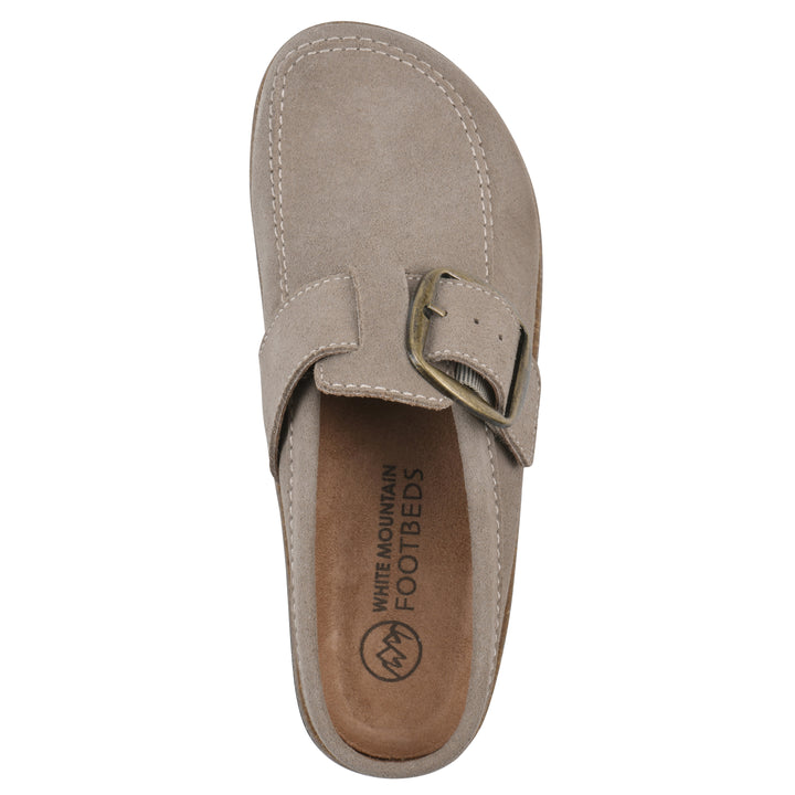 Bueno Footbeds Clog - Taupe Suede