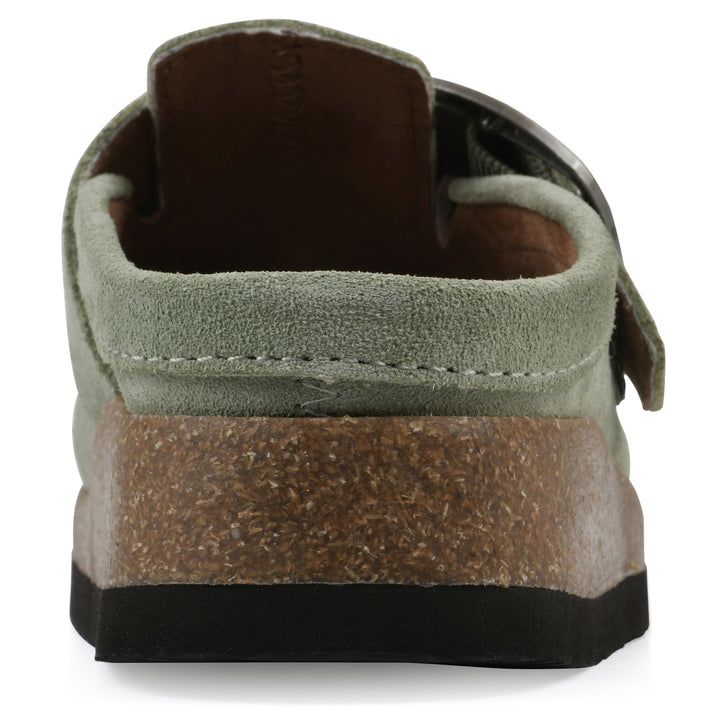 Bueno Footbeds Clog - Sage Green Suede