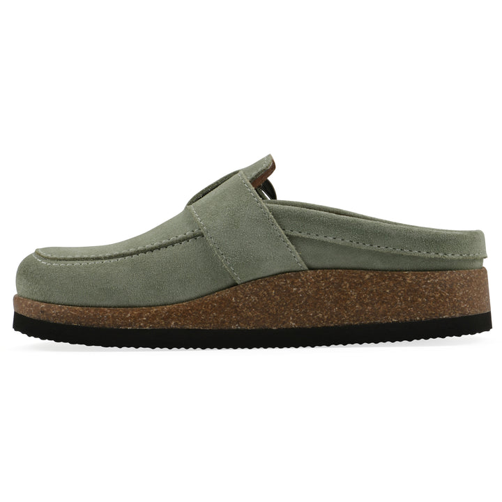 Bueno Footbeds Clog - Sage Green Suede