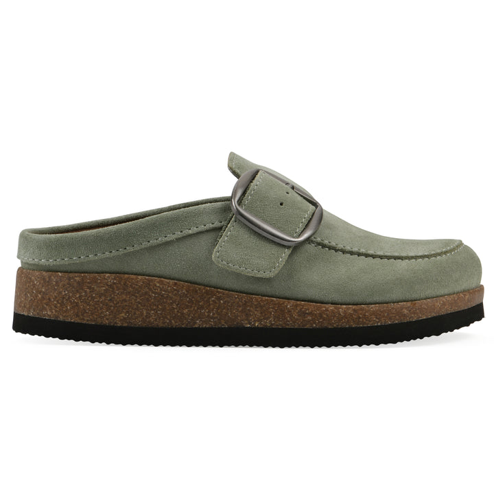 Bueno Footbeds Clog - Sage Green Suede