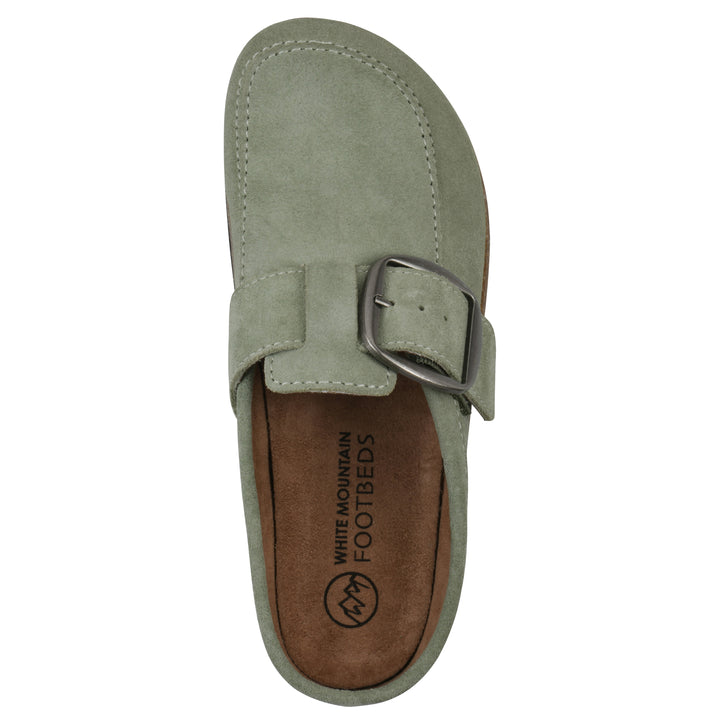 Bueno Footbeds Clog - Sage Green Suede